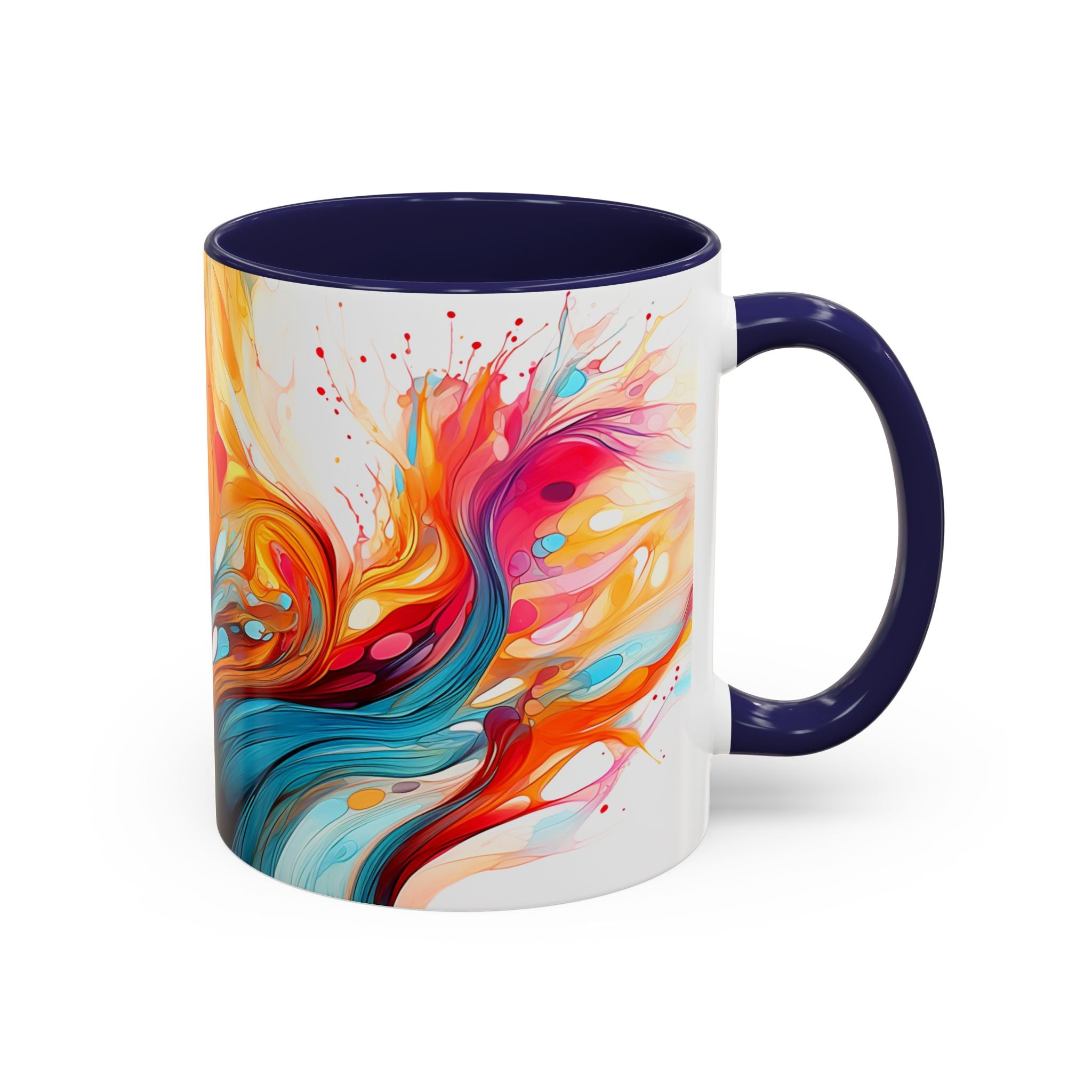Colorful Abstract Coffee Mug - Vibrant Gift for Art Lovers, Home Decor, Coffee Lovers, Birthday Gift, Unique Design