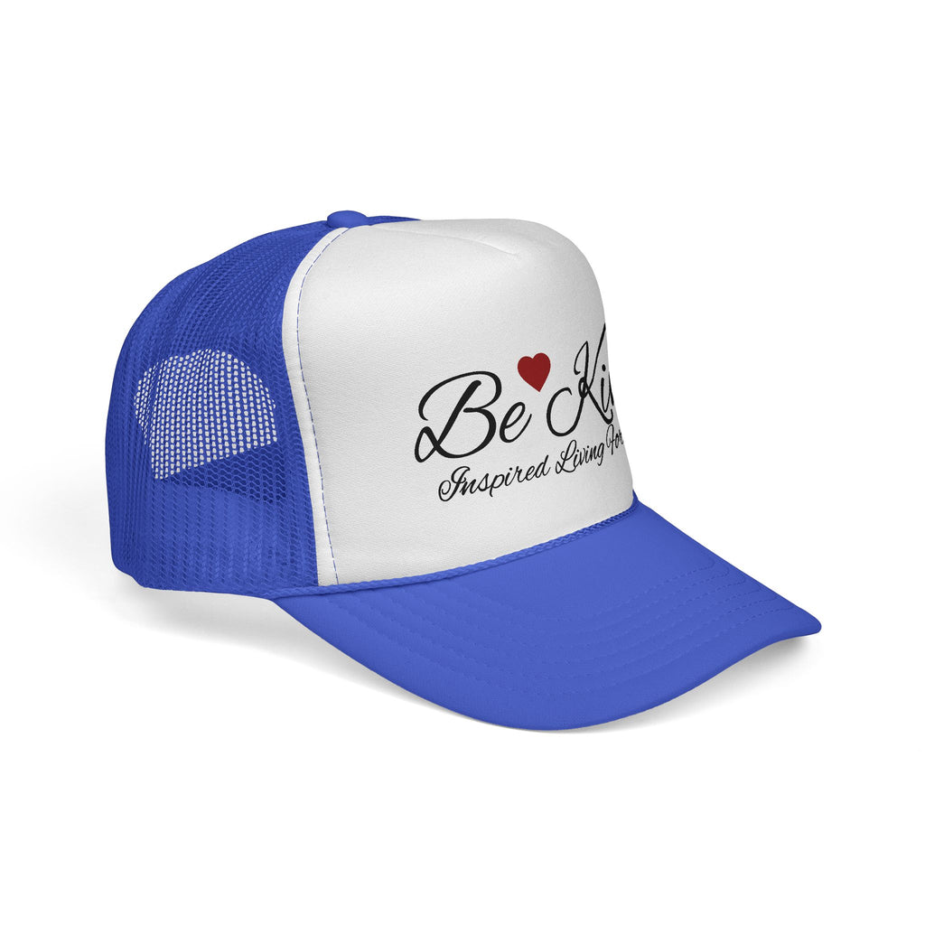 Be Kind Trucker Cap, Casual Hat, Gift for Friends, Heart Design Cap, Positive Message Hat