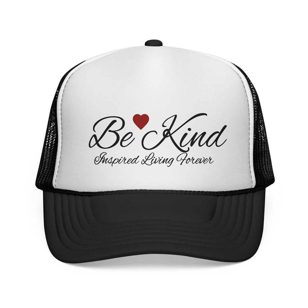 Be Kind Trucker Cap, Casual Hat, Gift for Friends, Heart Design Cap, Positive Message Hat