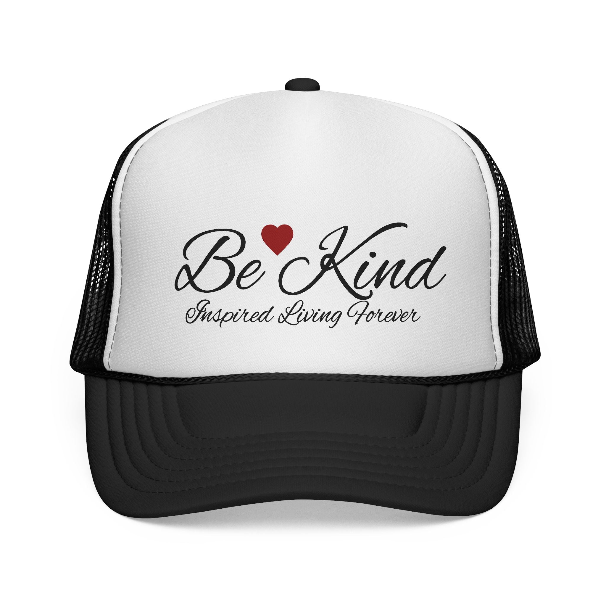 Be Kind Trucker Cap, Casual Hat, Gift for Friends, Heart Design Cap, Positive Message Hat