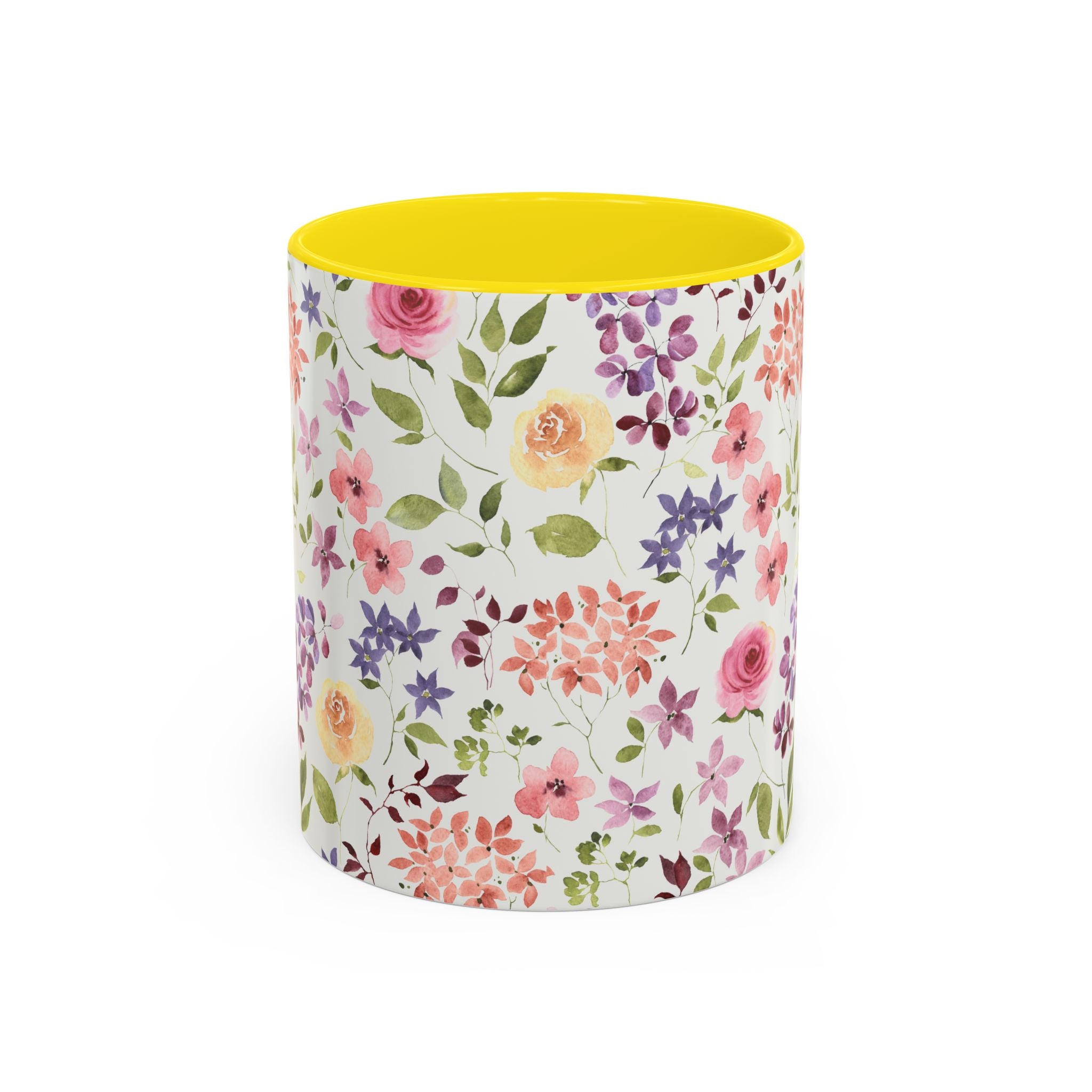Floral Accent Coffee Mug – Perfect Gift for Tea Lovers, Unique Flower Design, Home Decor, Mother's Day, Birthday Present