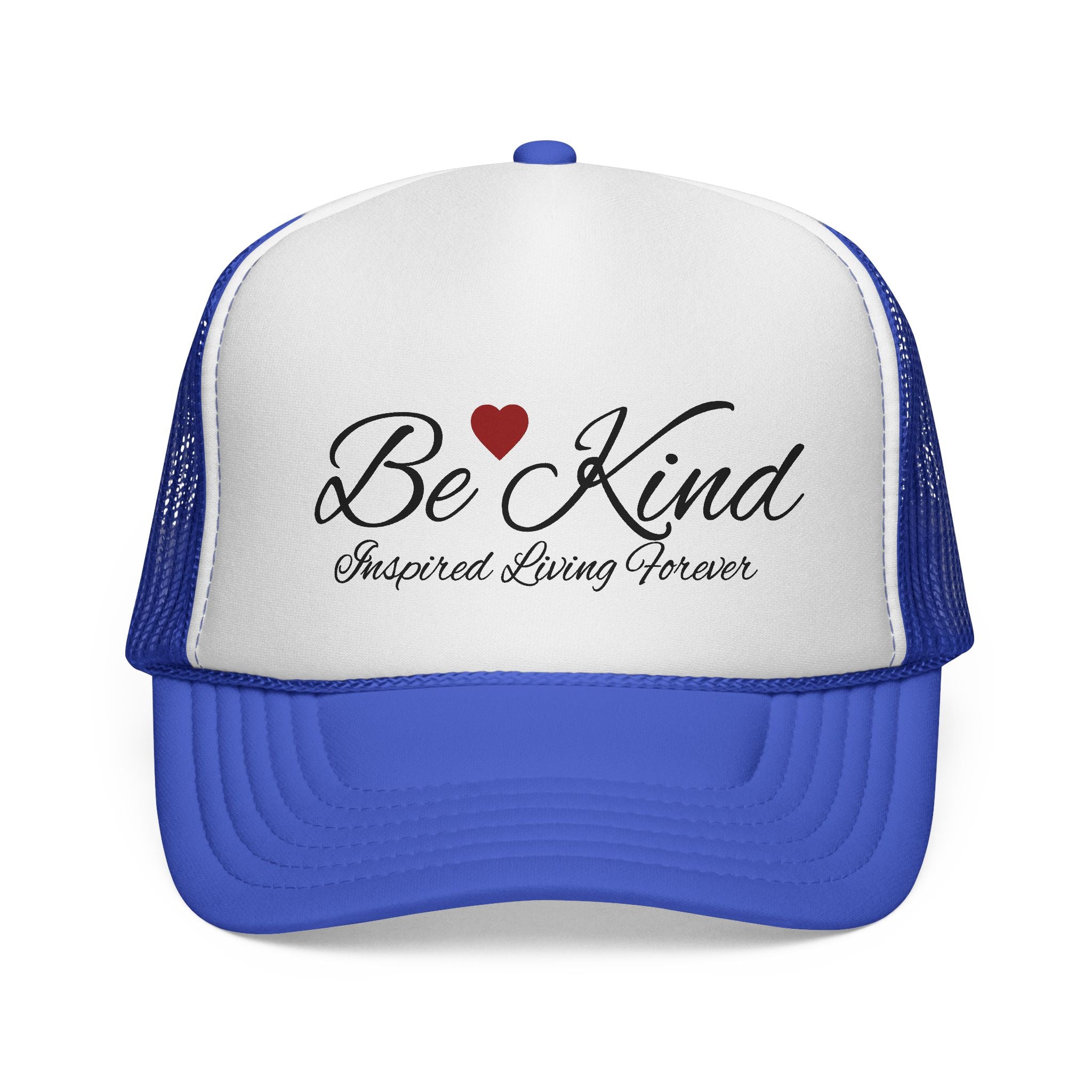 Be Kind Trucker Cap, Casual Hat, Gift for Friends, Heart Design Cap, Positive Message Hat