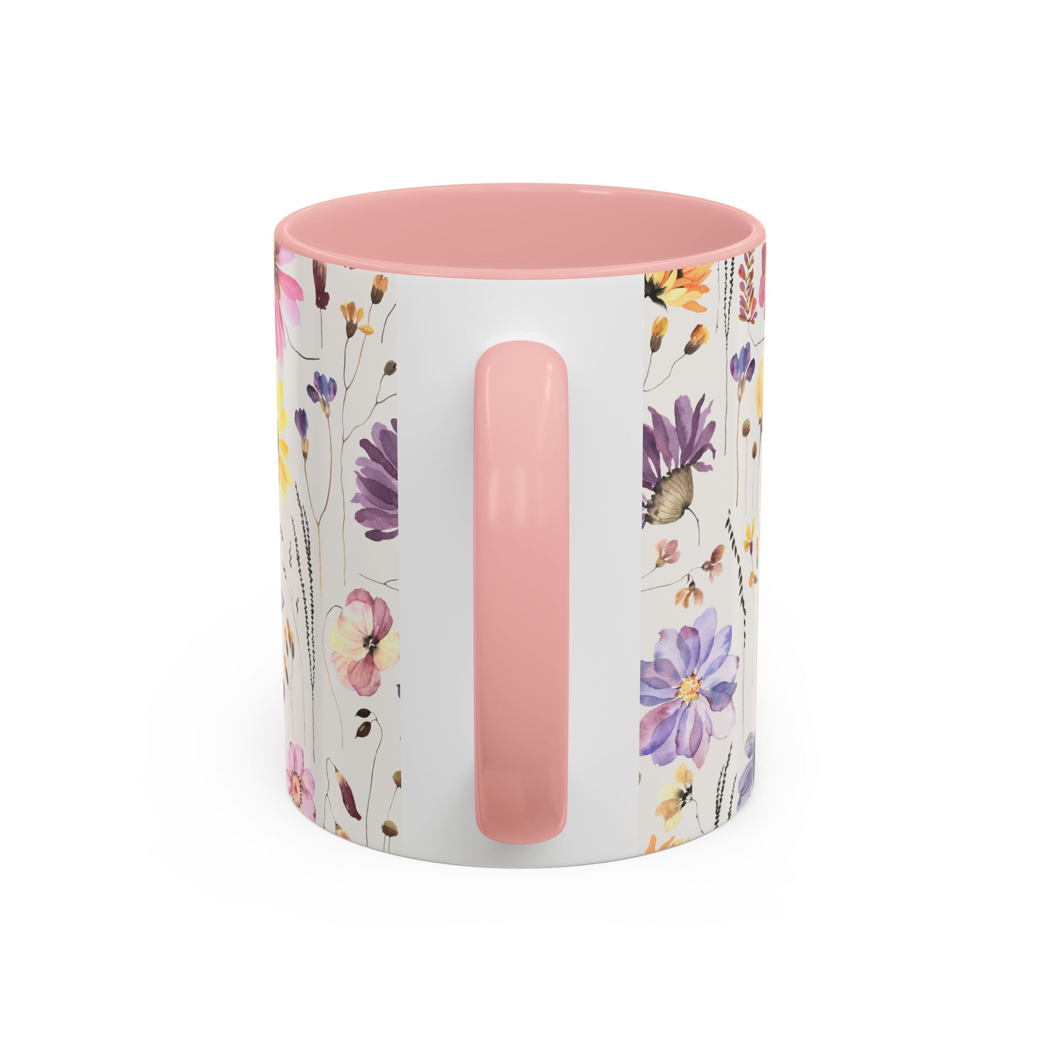 Floral Accent Coffee Mug - Perfect Gift for Nature Lovers, Ideal for Birthdays, Mother's Day, Home Decor, Flower Enthusiasts