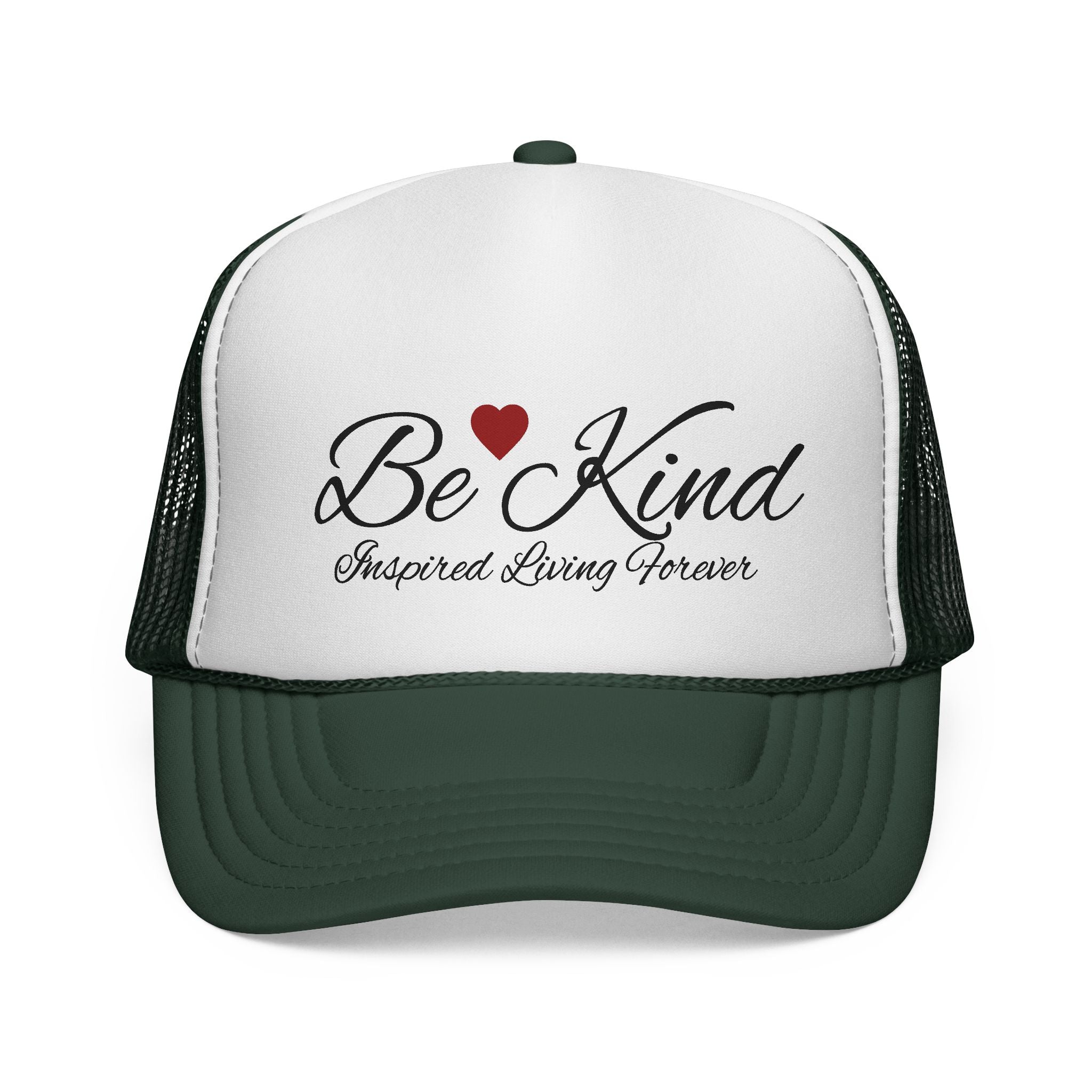 Be Kind Trucker Cap, Casual Hat, Gift for Friends, Heart Design Cap, Positive Message Hat