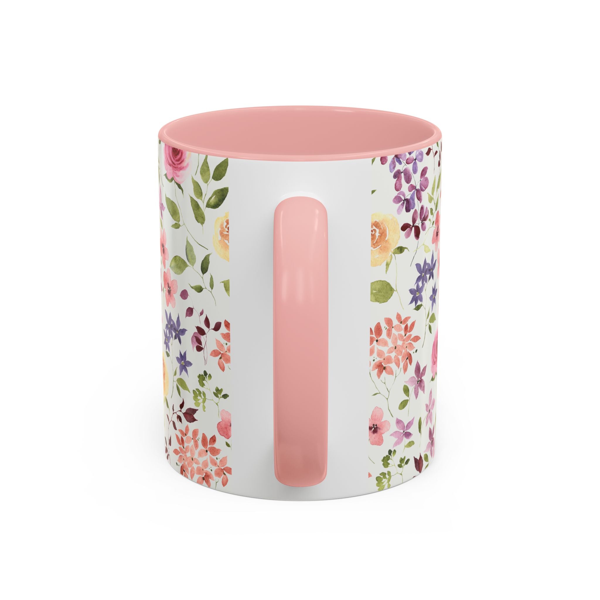 Floral Accent Coffee Mug – Perfect Gift for Tea Lovers, Unique Flower Design, Home Decor, Mother's Day, Birthday Present