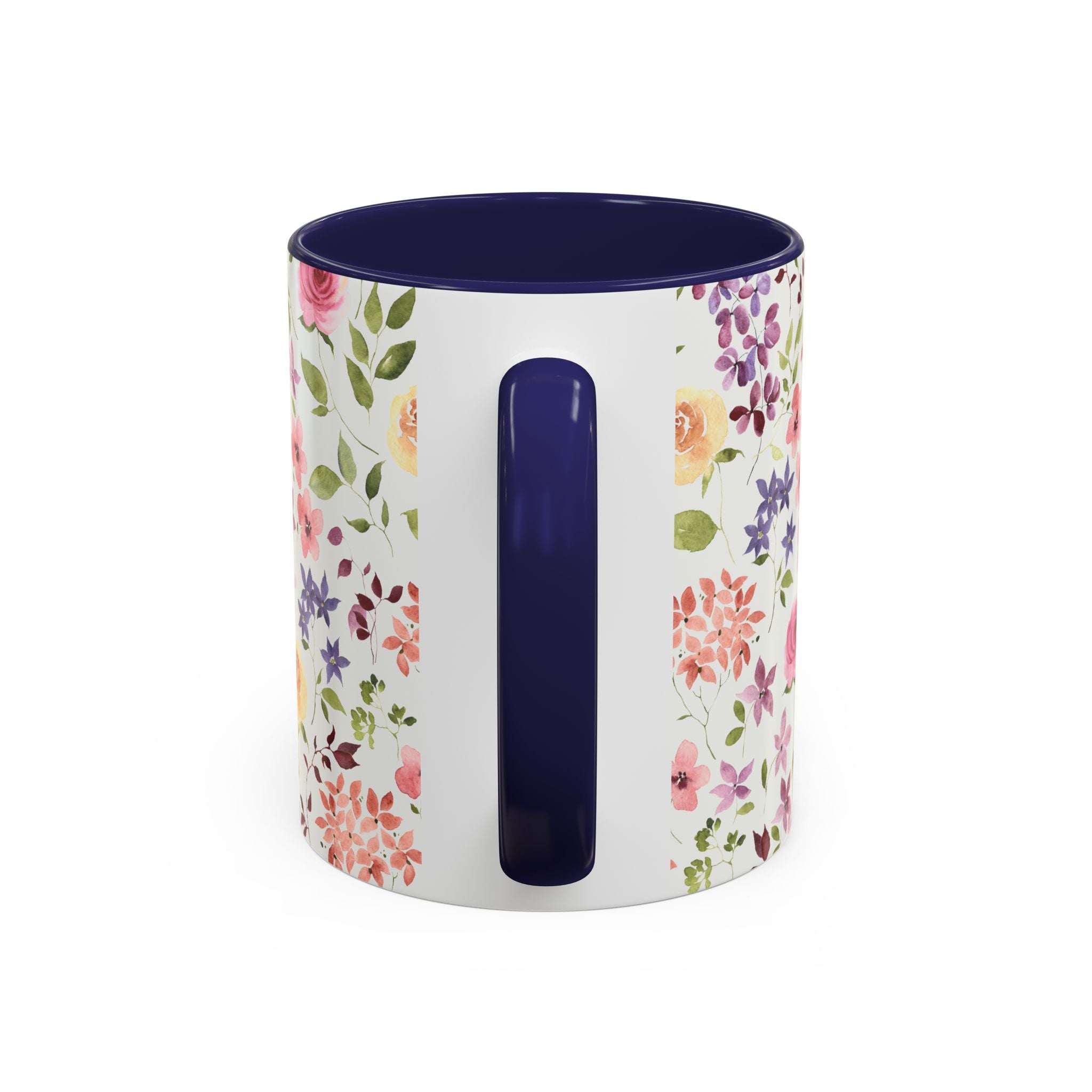 Floral Accent Coffee Mug – Perfect Gift for Tea Lovers, Unique Flower Design, Home Decor, Mother's Day, Birthday Present