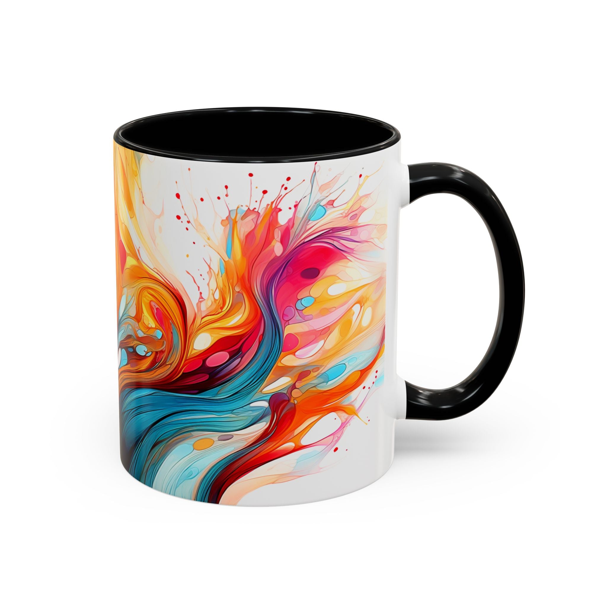 Colorful Abstract Coffee Mug - Vibrant Gift for Art Lovers, Home Decor, Coffee Lovers, Birthday Gift, Unique Design