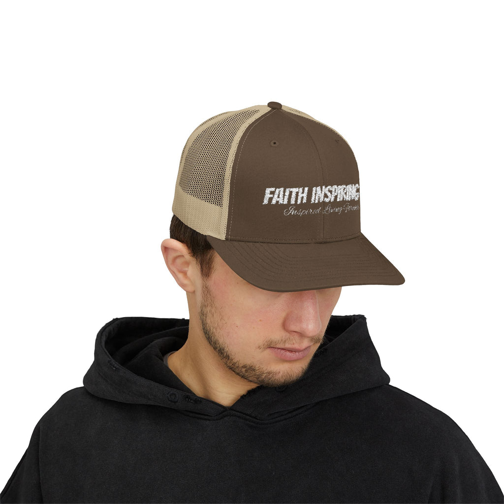 Faith Inspiring Snapback Trucker Cap | Inspirational Hat for Outdoor Enthusiasts, Perfect Gift for Birthdays, Holidays, and Faith Events
