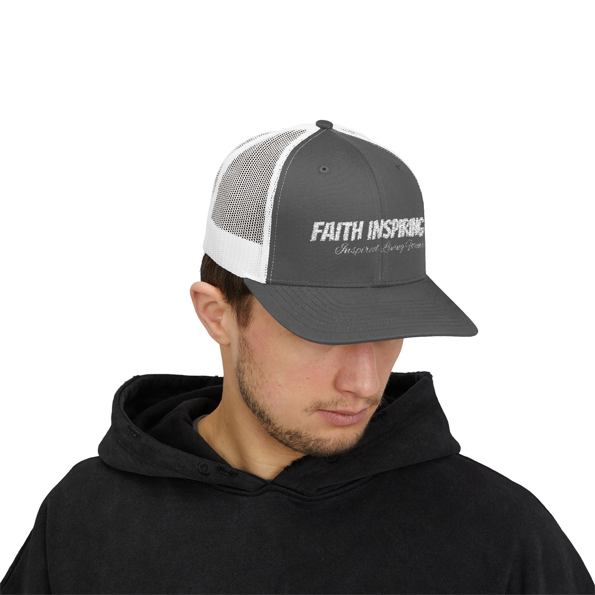 Faith Inspiring Snapback Trucker Cap | Inspirational Hat for Outdoor Enthusiasts, Perfect Gift for Birthdays, Holidays, and Faith Events