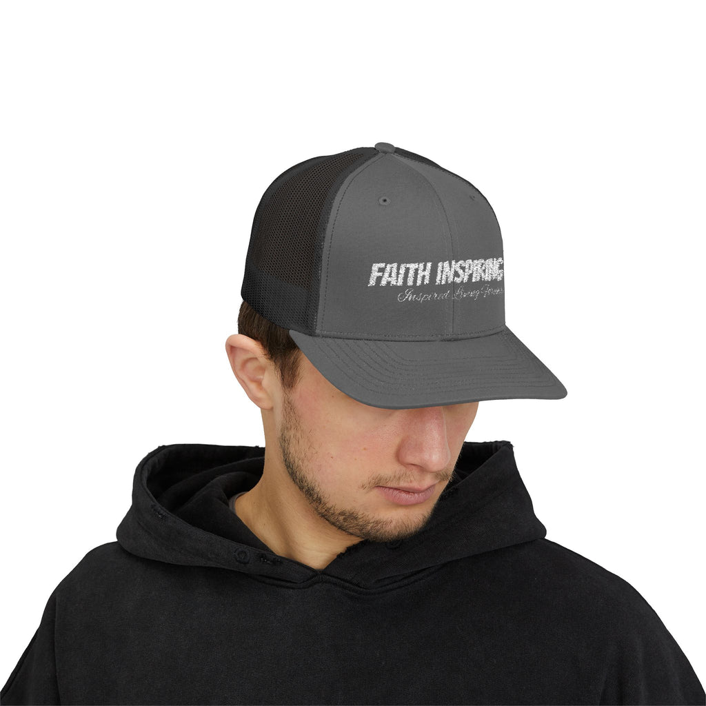 Faith Inspiring Snapback Trucker Cap | Inspirational Hat for Outdoor Enthusiasts, Perfect Gift for Birthdays, Holidays, and Faith Events