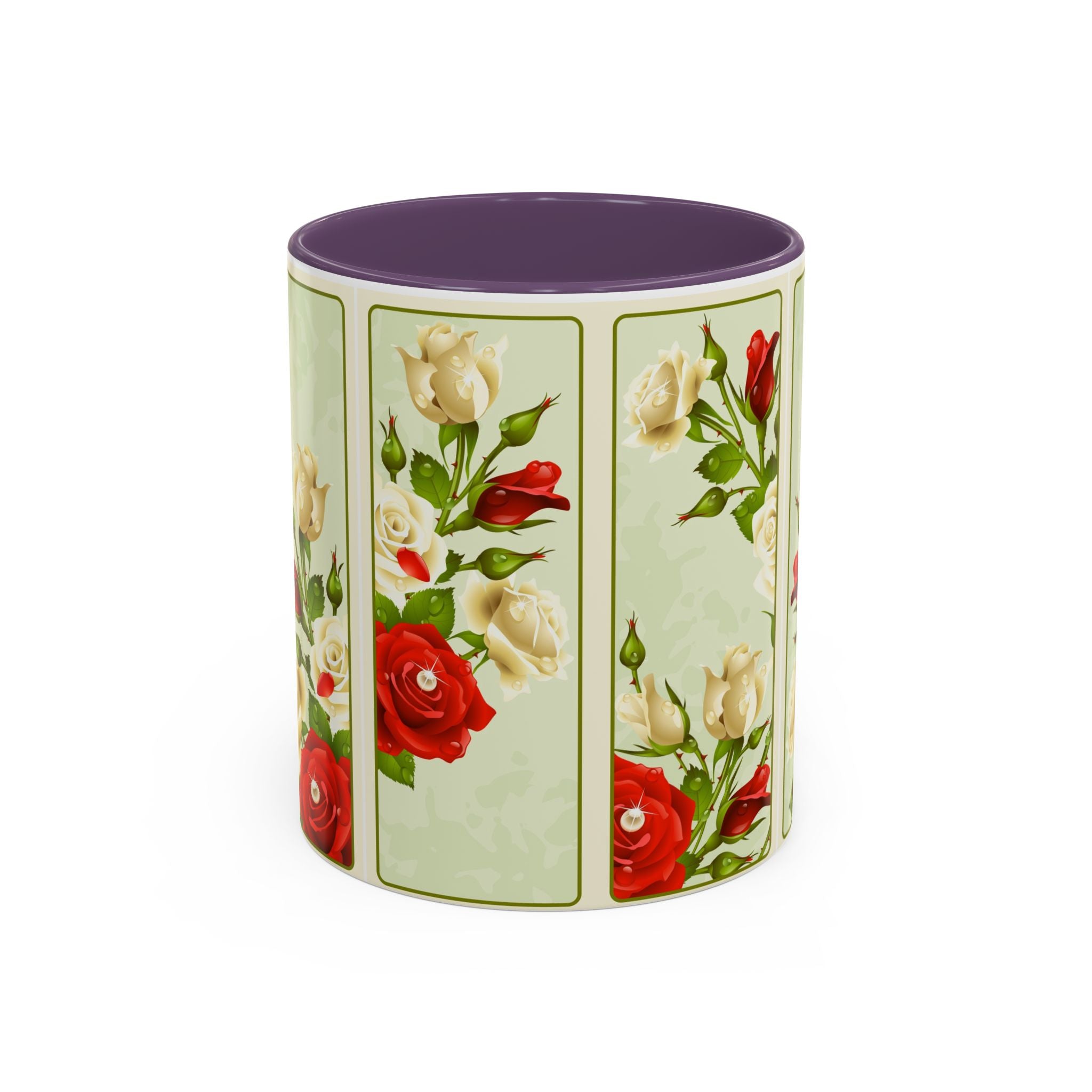 Floral Accent Coffee Mug - Elegant Rose Design, Perfect Gift for Mother's Day, Birthday, Home Decor, Tea Lovers, Vintage Style.