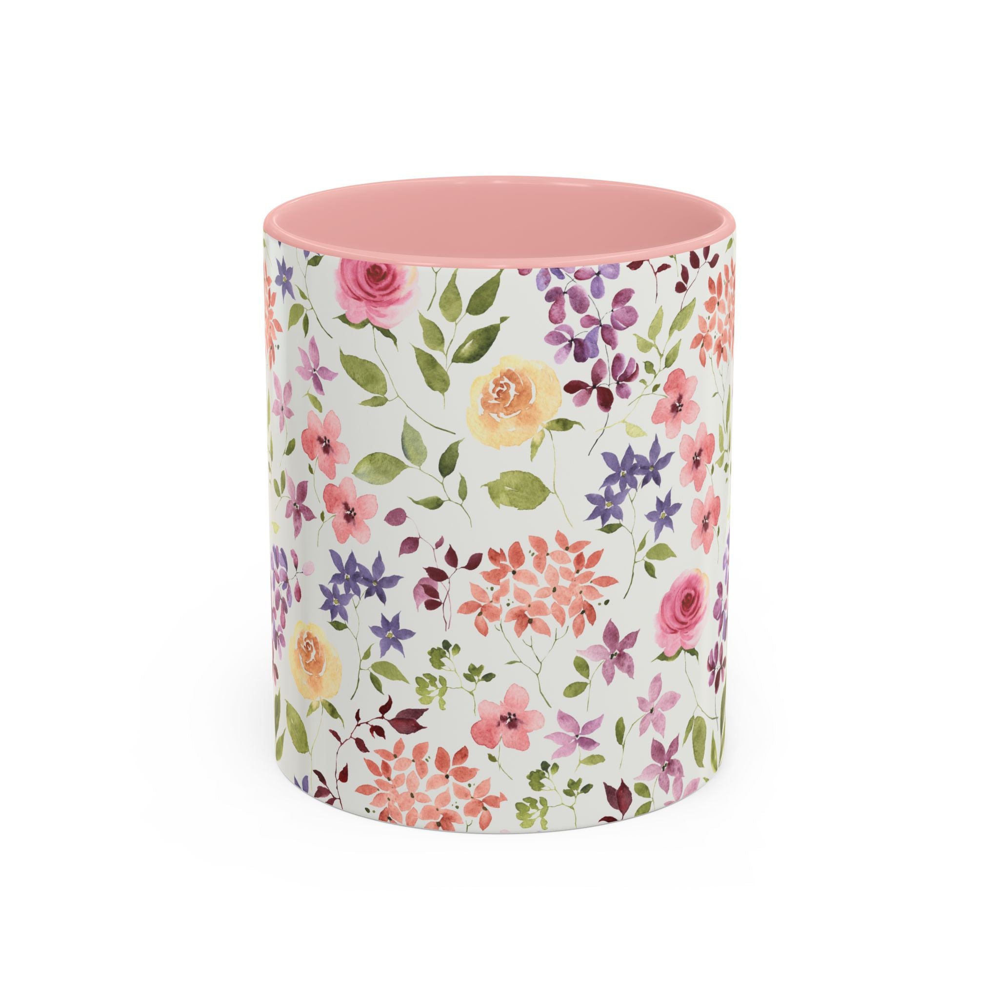 Floral Accent Coffee Mug – Perfect Gift for Tea Lovers, Unique Flower Design, Home Decor, Mother's Day, Birthday Present