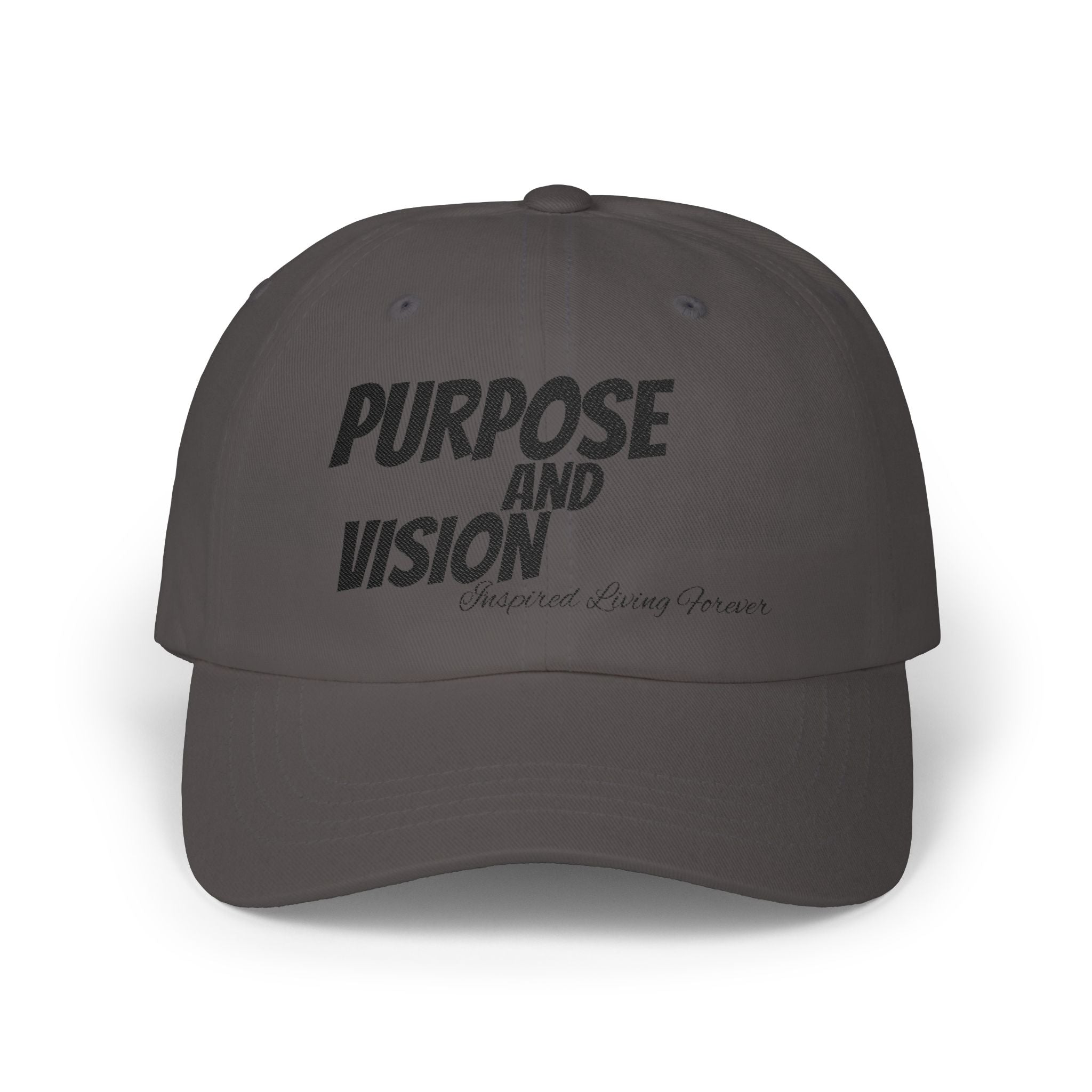 Classic Cap with Purpose and Vision, Adjustable Baseball Hat, Gift for Dad, Inspirational Cap, Casual Everyday Wear