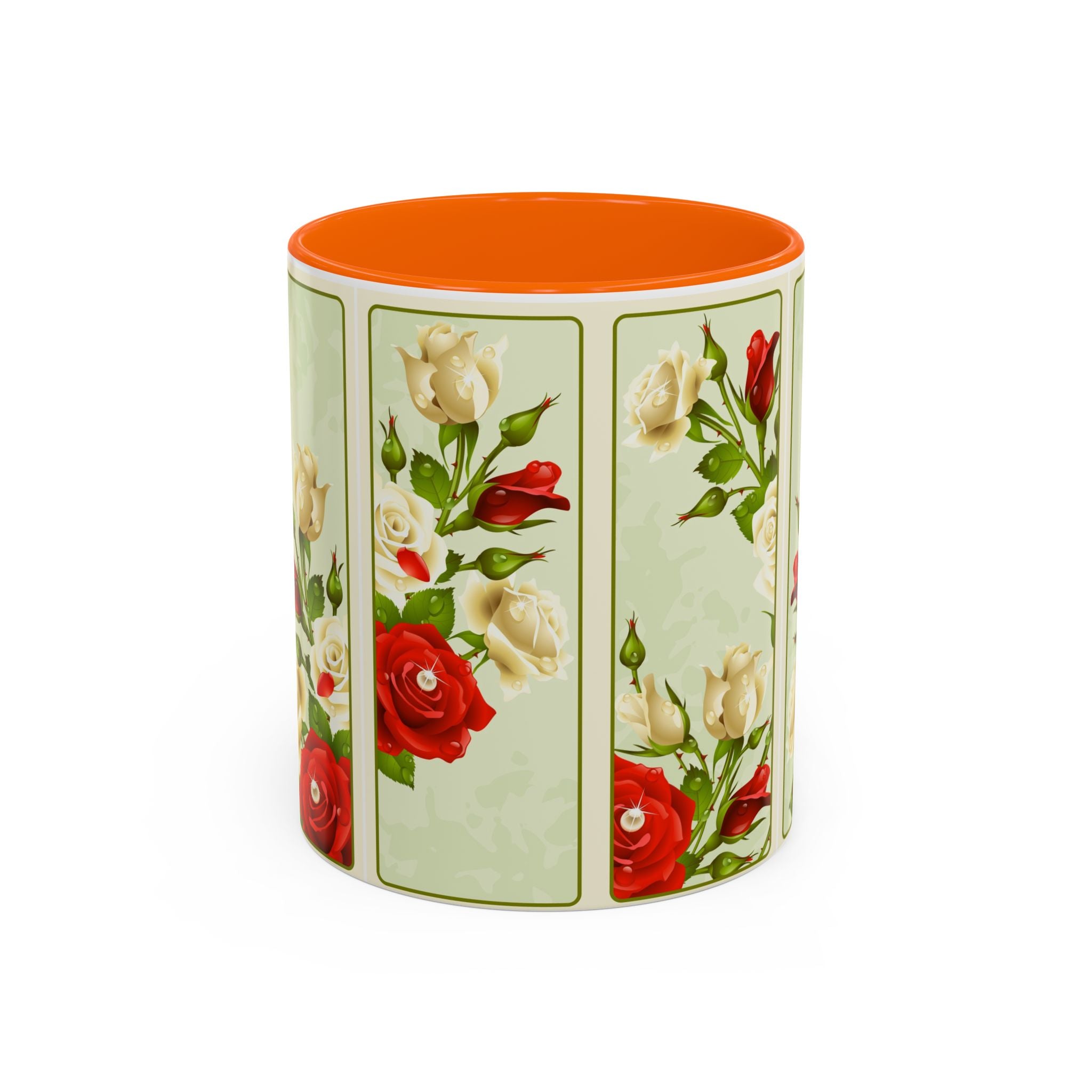 Floral Accent Coffee Mug - Elegant Rose Design, Perfect Gift for Mother's Day, Birthday, Home Decor, Tea Lovers, Vintage Style.