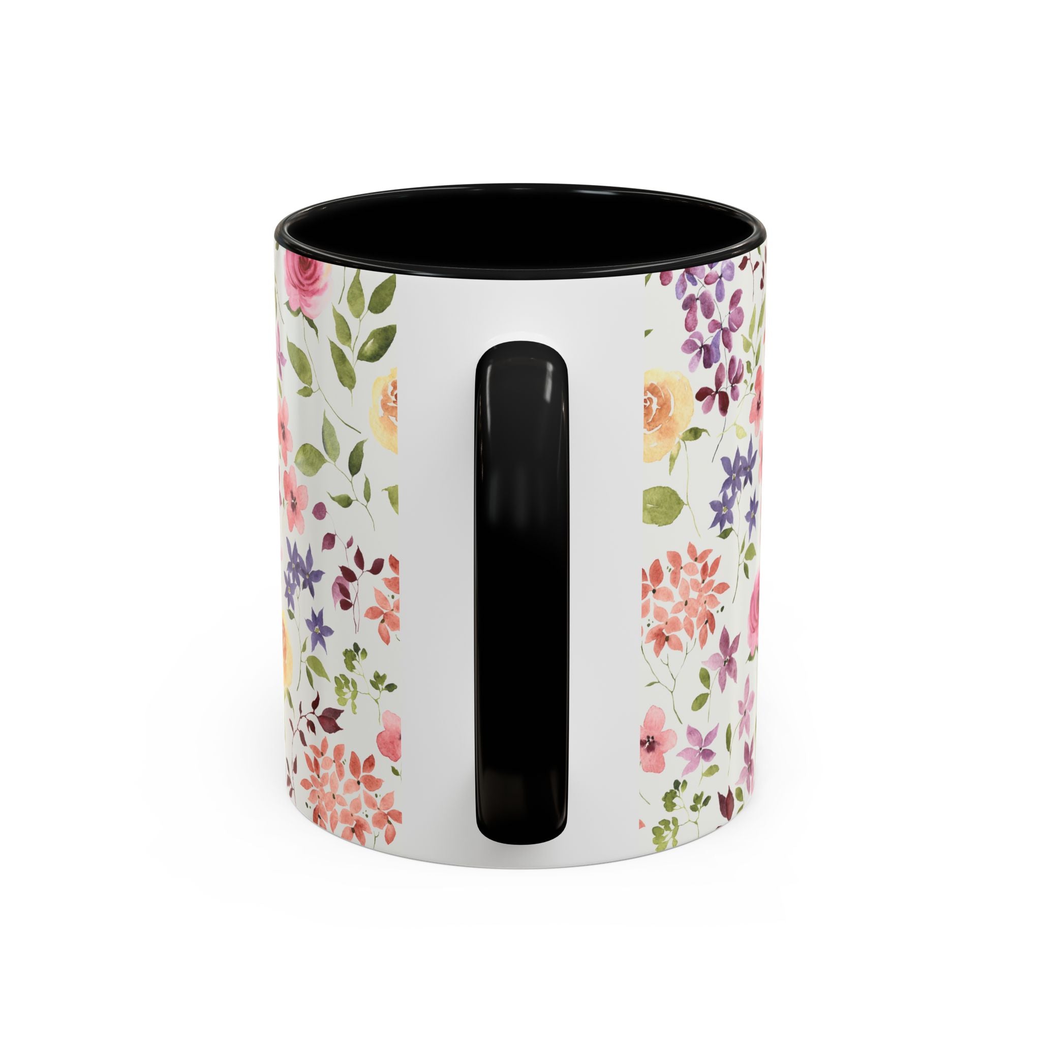 Floral Accent Coffee Mug – Perfect Gift for Tea Lovers, Unique Flower Design, Home Decor, Mother's Day, Birthday Present