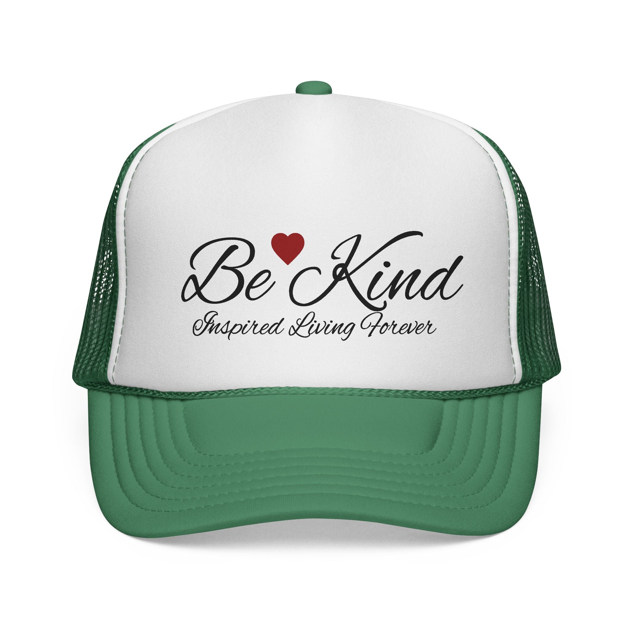 Be Kind Trucker Cap, Casual Hat, Gift for Friends, Heart Design Cap, Positive Message Hat