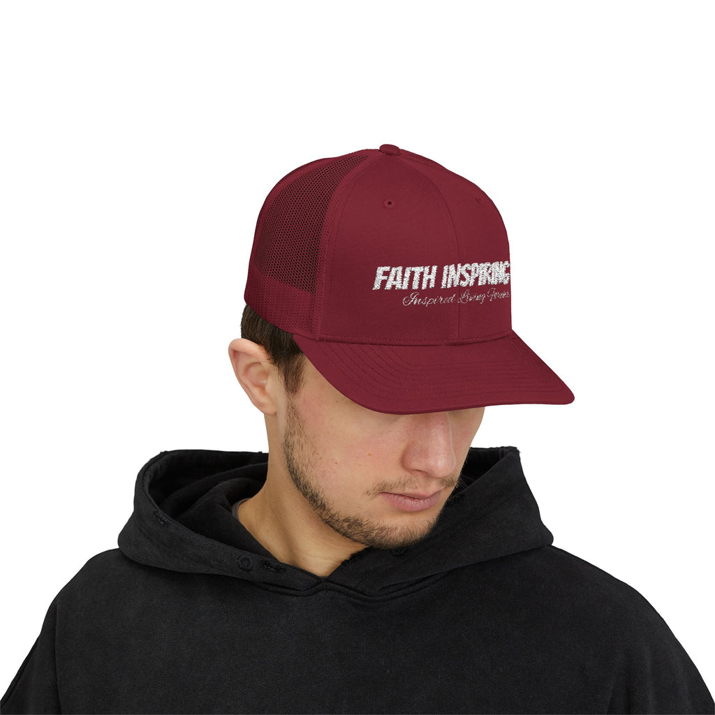 Faith Inspiring Snapback Trucker Cap | Inspirational Hat for Outdoor Enthusiasts, Perfect Gift for Birthdays, Holidays, and Faith Events
