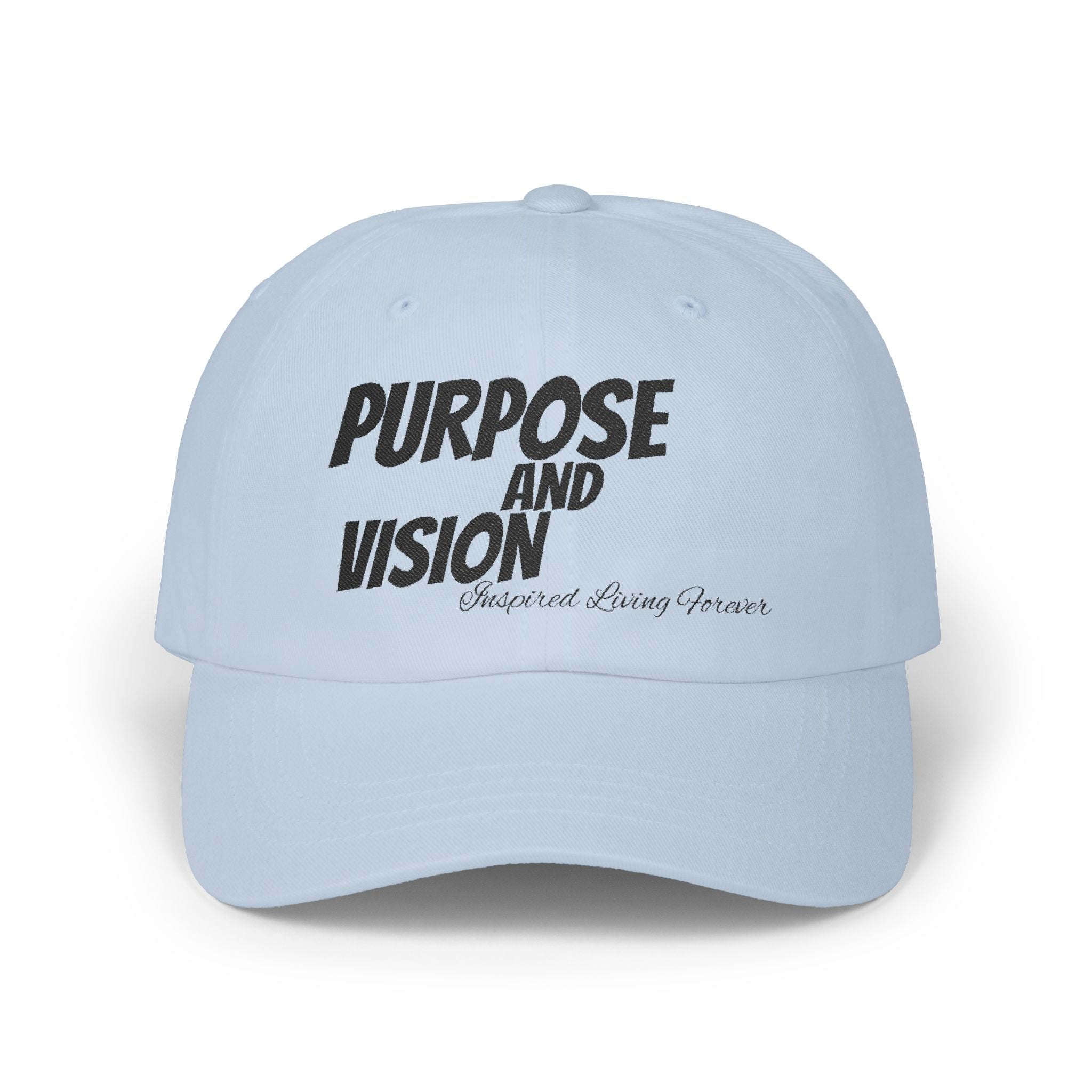 Classic Cap with Purpose and Vision, Adjustable Baseball Hat, Gift for Dad, Inspirational Cap, Casual Everyday Wear