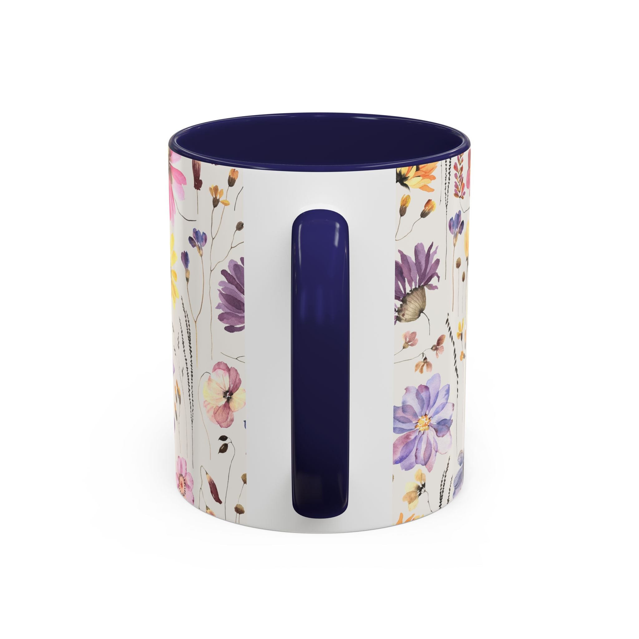 Floral Accent Coffee Mug - Perfect Gift for Nature Lovers, Ideal for Birthdays, Mother's Day, Home Decor, Flower Enthusiasts
