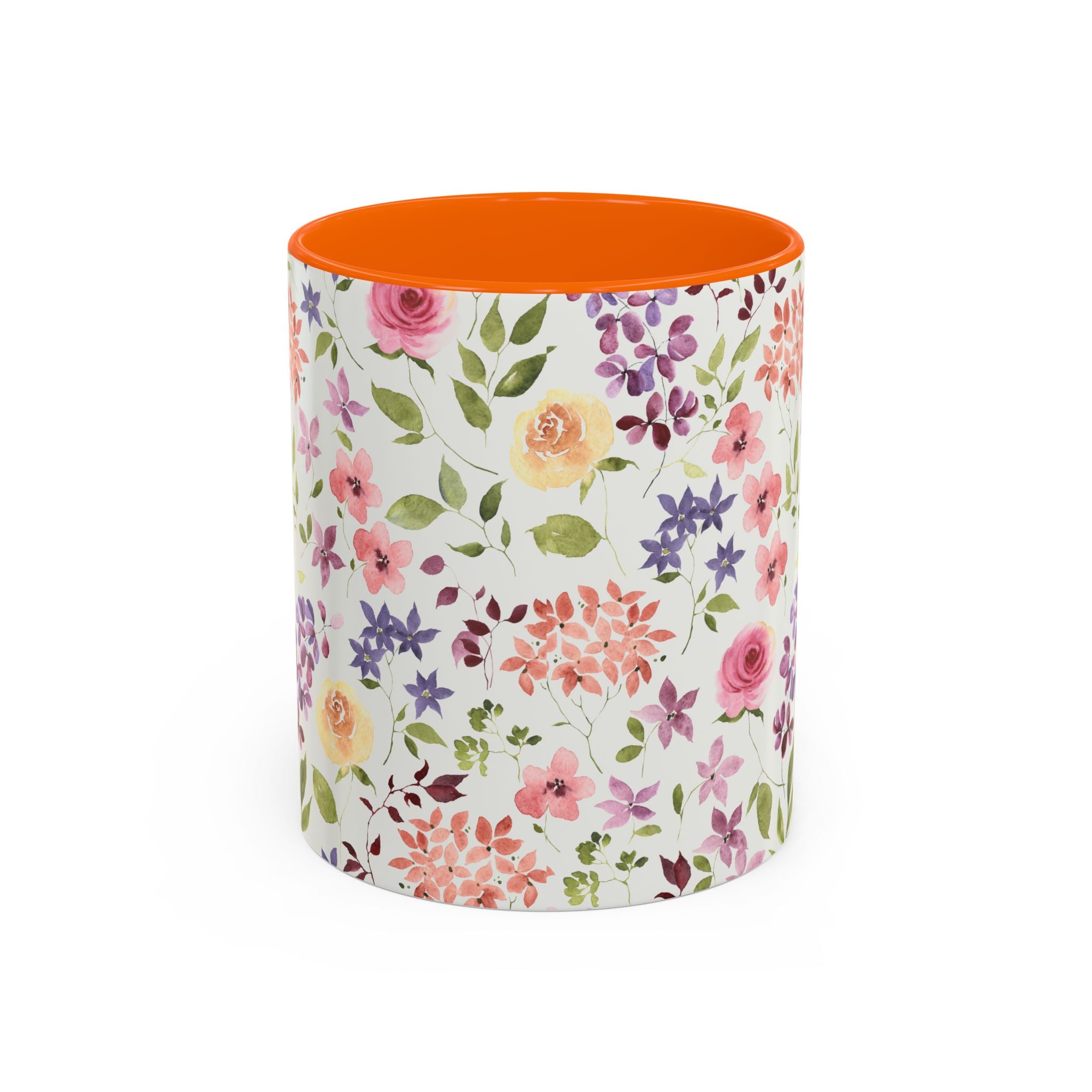 Floral Accent Coffee Mug – Perfect Gift for Tea Lovers, Unique Flower Design, Home Decor, Mother's Day, Birthday Present