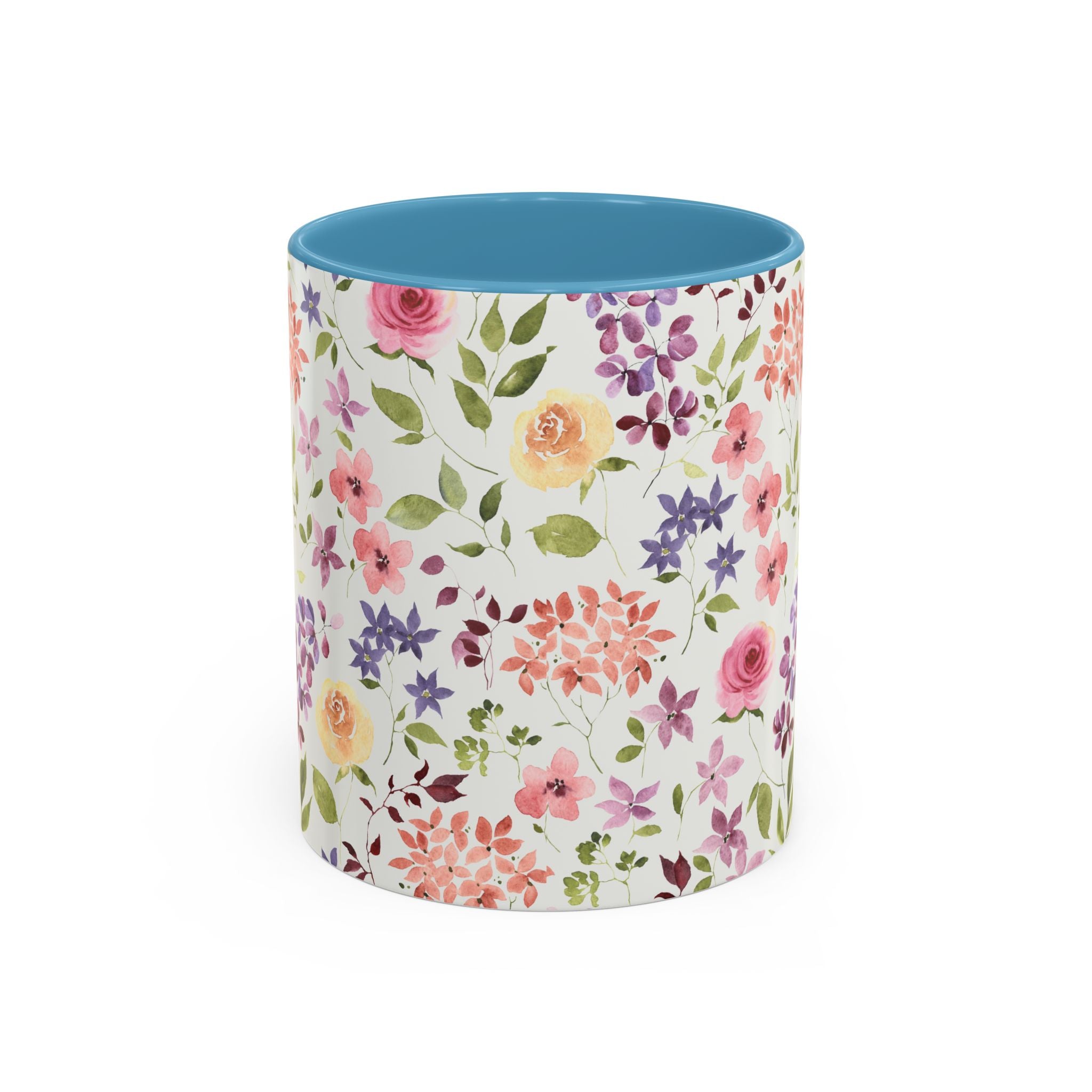 Floral Accent Coffee Mug – Perfect Gift for Tea Lovers, Unique Flower Design, Home Decor, Mother's Day, Birthday Present